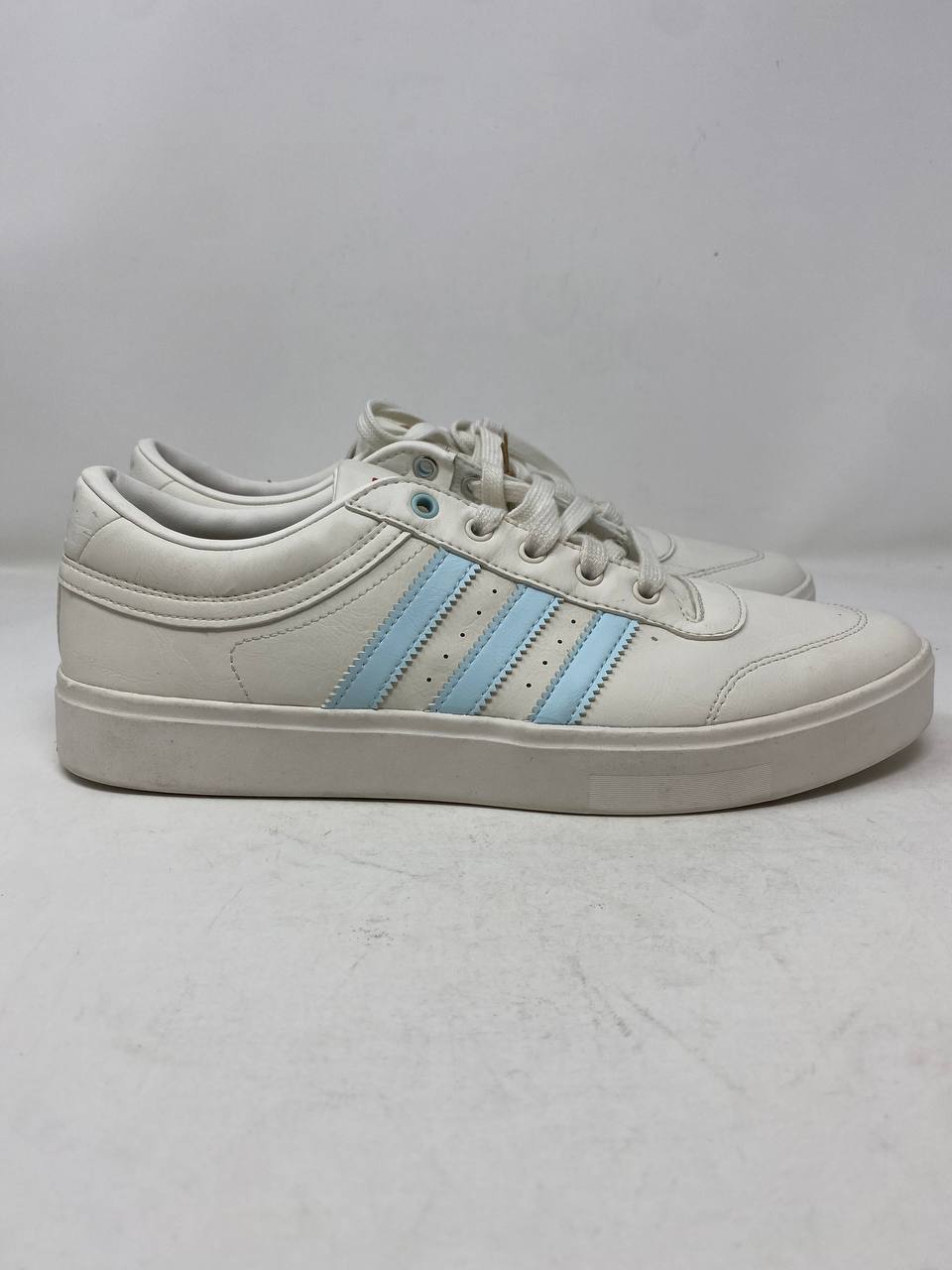 Adidas Court Silk Womens Sneakers Off White/Sky Blue US 8 Good