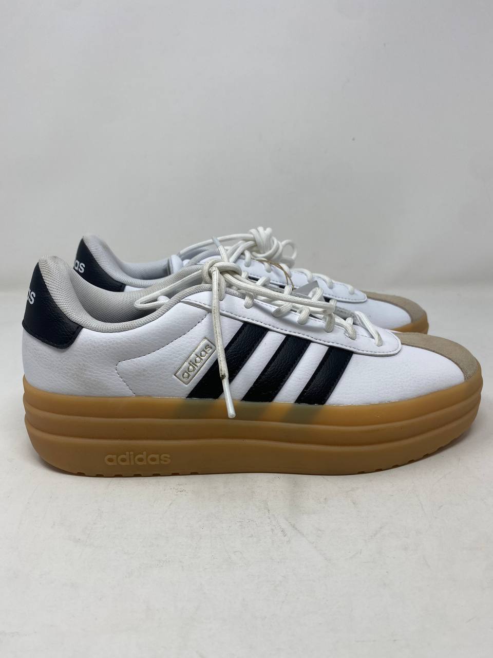 Adidas VL Court Platform Womens Sneakers White/Black/Gum US 8 Like New