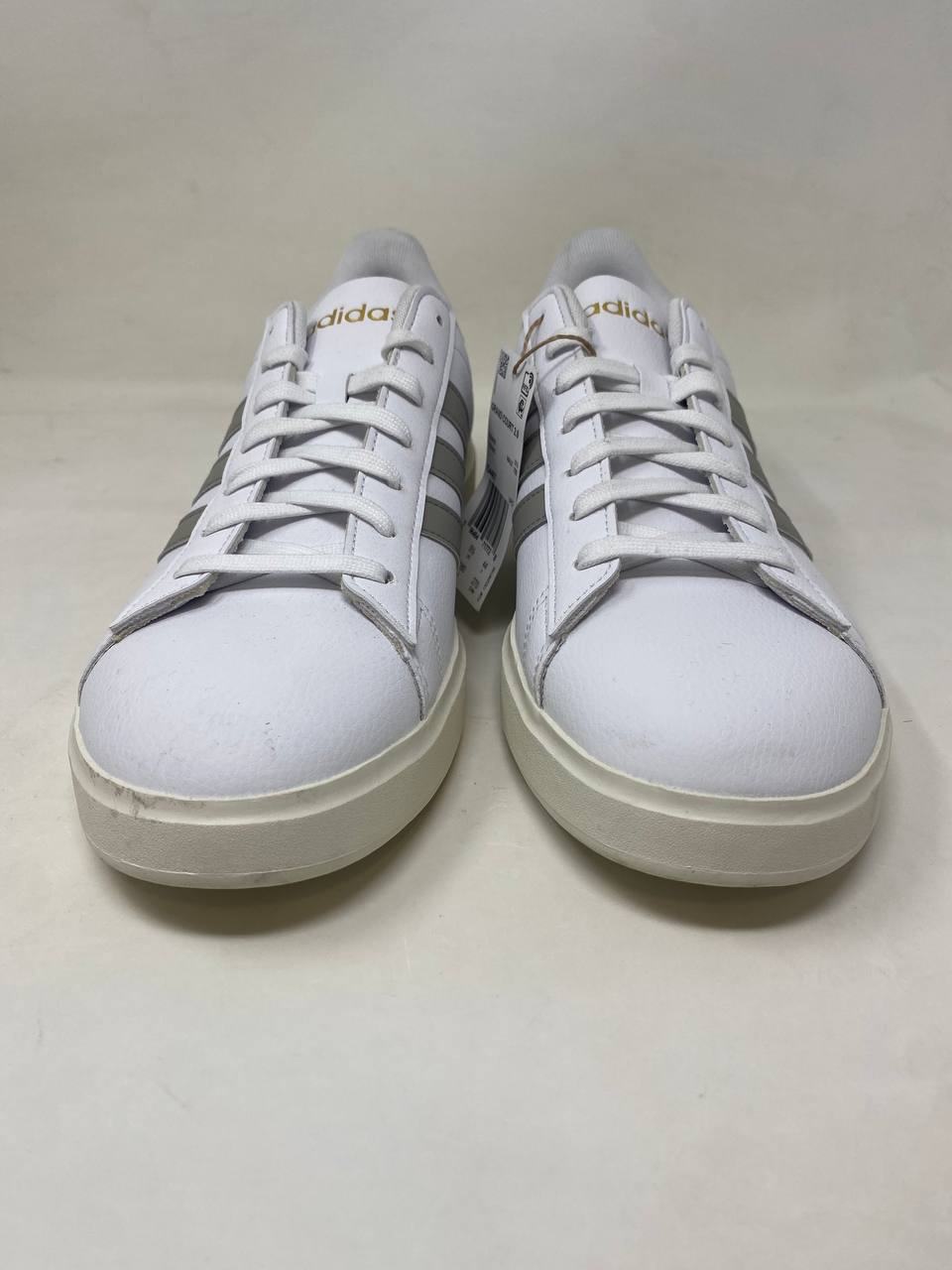 Adidas Grand Court Base 2.0 Mens White/Gray Sneakers - New