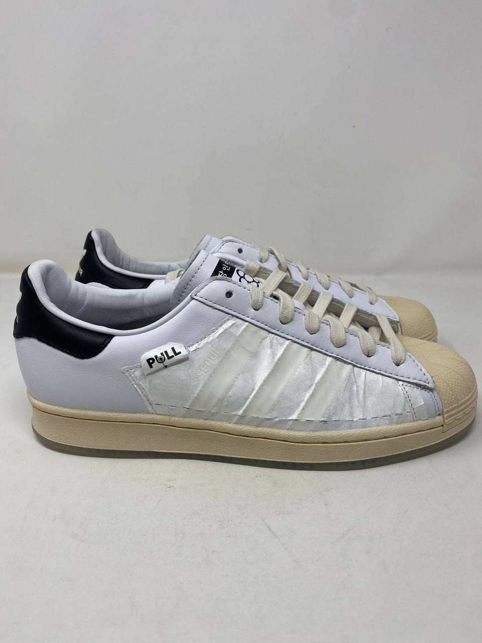 Adidas Superstar PÖLL Seoul Sneakers Mens US 9 White Like New