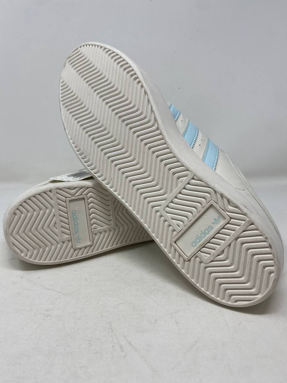 Adidas Court Silk Womens Sneakers Off White/Sky Blue US 8 Good
