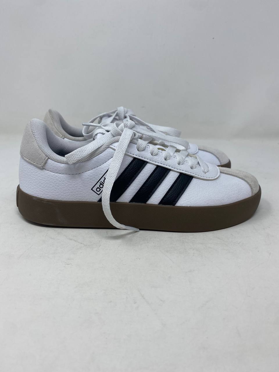 Adidas Court Silk Platform Sneakers Womens US 8 White Black Gum Like New