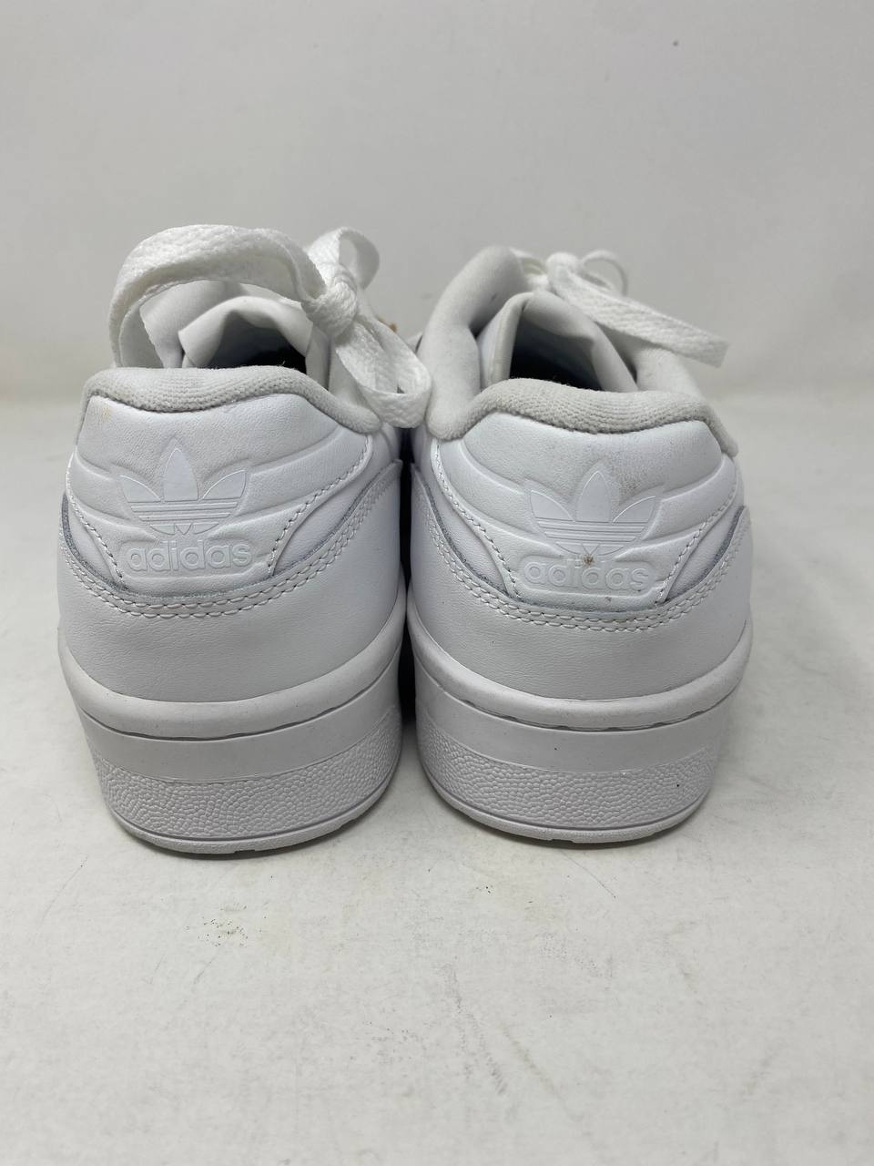Adidas Rivalry Low White Leather Sneakers - Mens Like New
