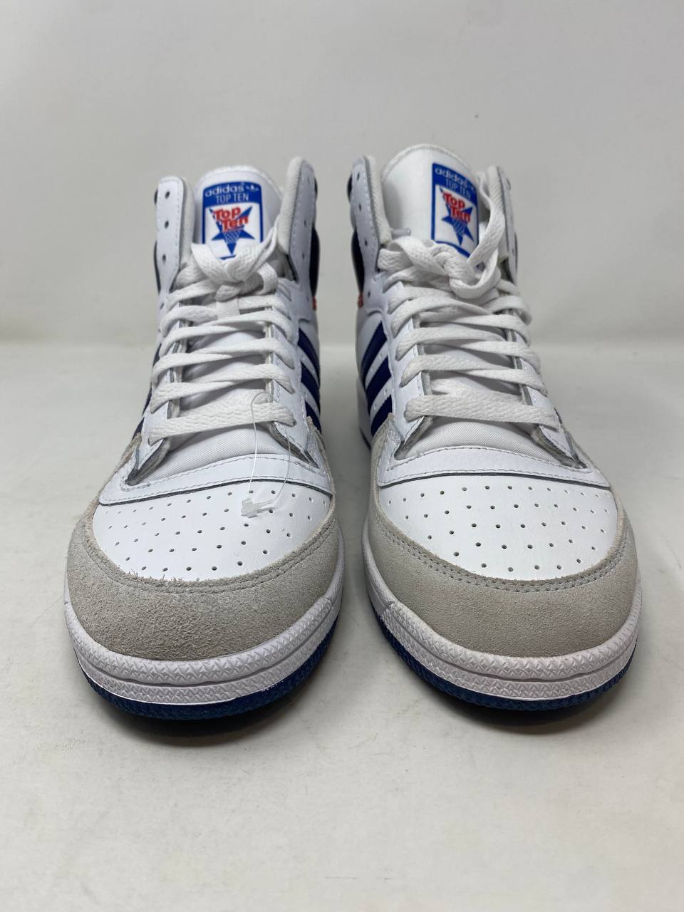 Adidas Top Ten RB High-Top Sneakers Mens White Navy Blue Gray Red New