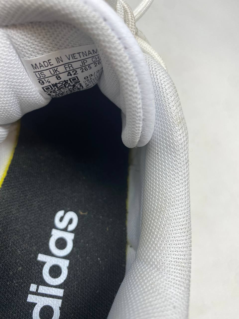 Adidas VL Court Platform Womens Sneakers White/Black/Gum US 8 Like New