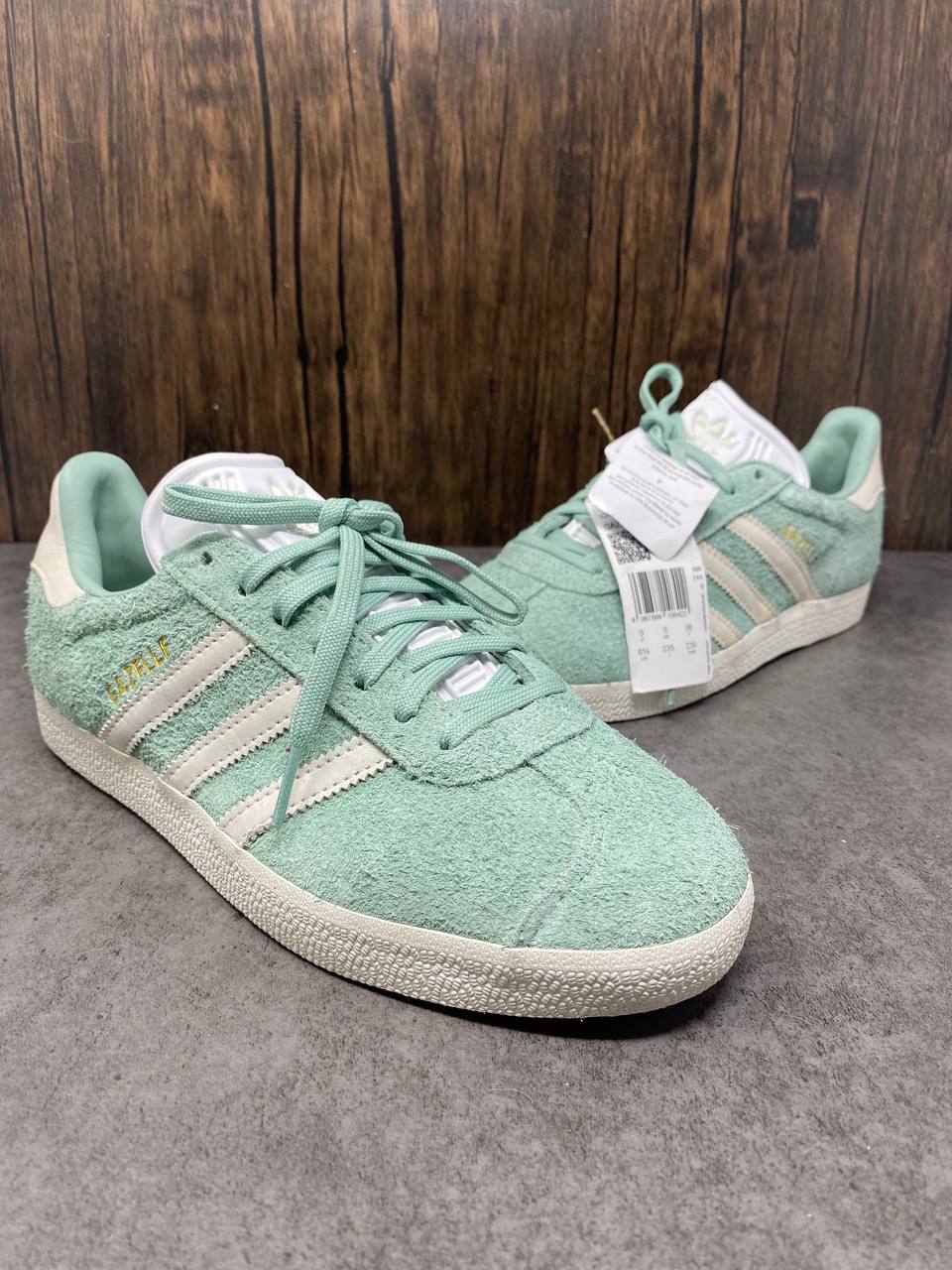 Adidas Gazelle Mint Green Suede Sneakers New Mens Various Sizes