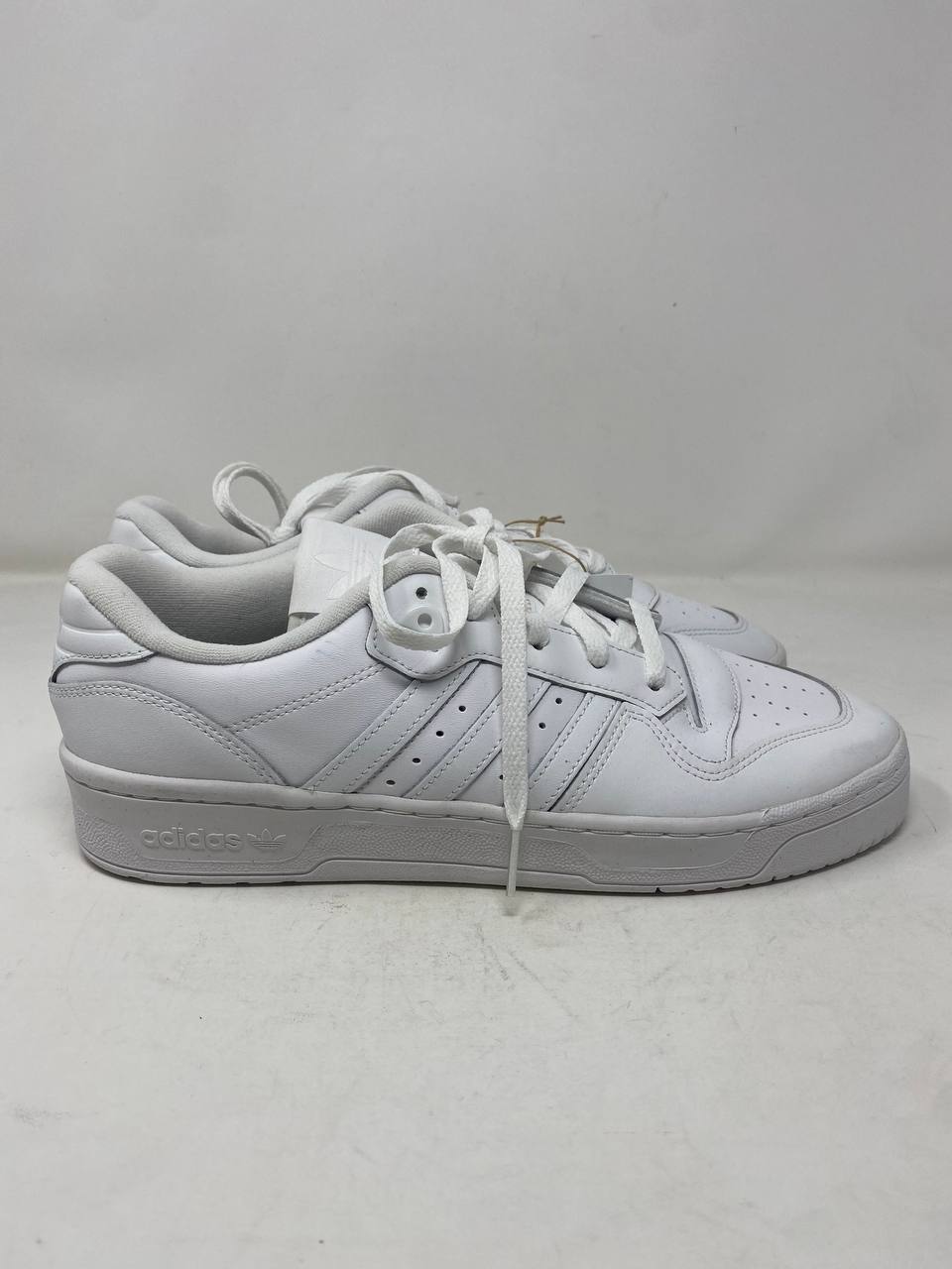Adidas Rivalry Low White Leather Sneakers - Mens Like New