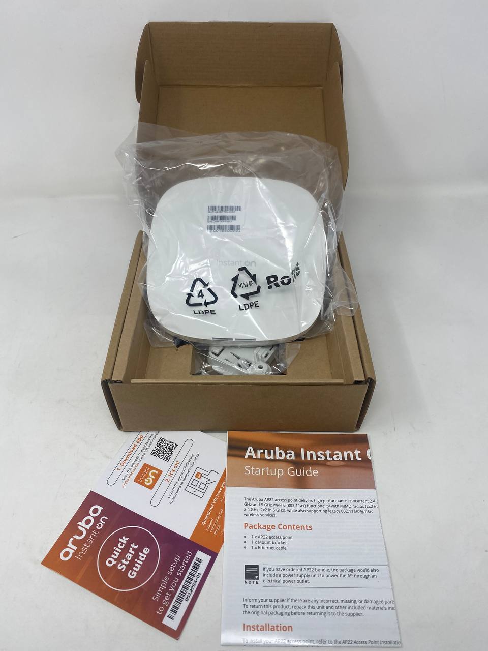Aruba Instant On Wireless Access Point - New, Brown/White, Small Business WiFi