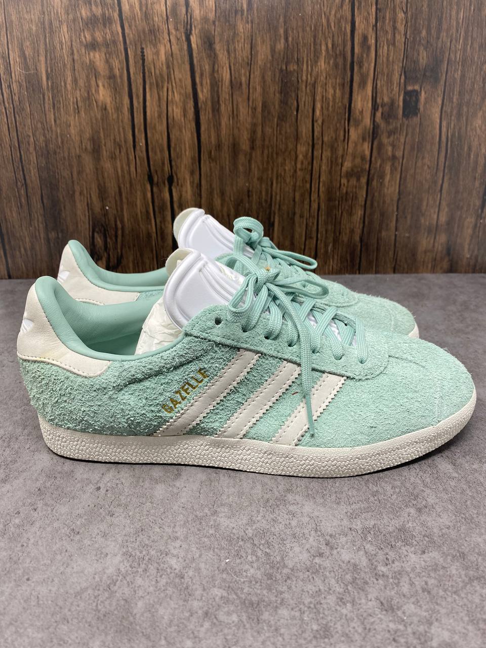 Adidas Gazelle Mint Green Suede Sneakers New Mens Various Sizes