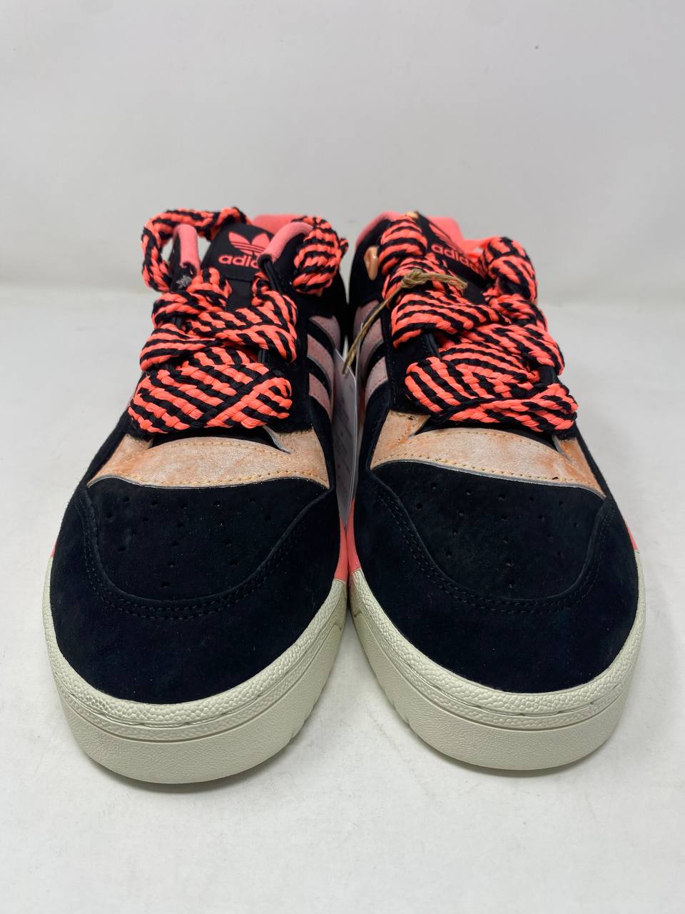 Adidas Rivalry Low x Undefeated Mens Sneakers Black/Salmon New