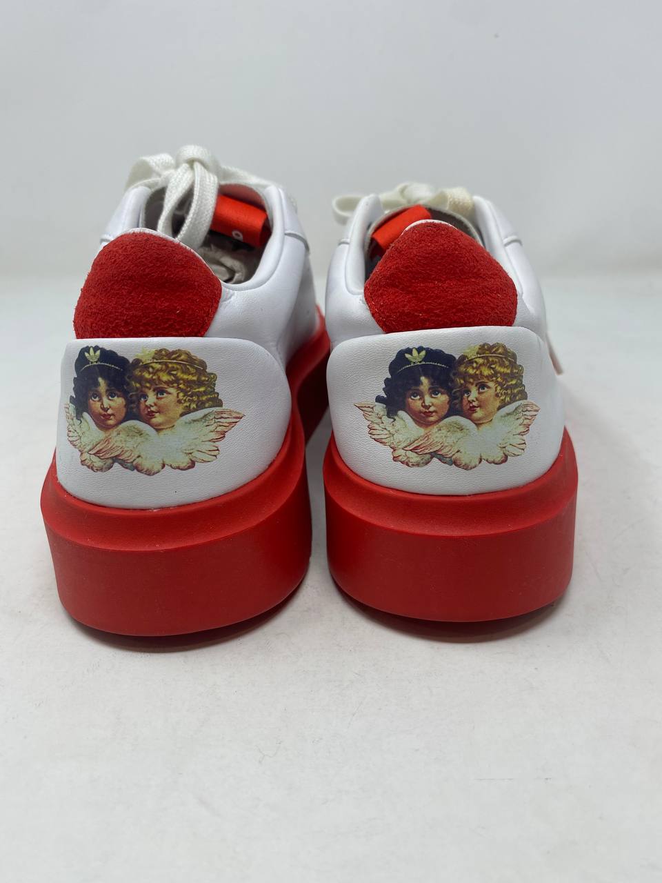 Adidas x Fiorucci Sleek Super Platform Sneakers Womens US 8 White/Red Like New