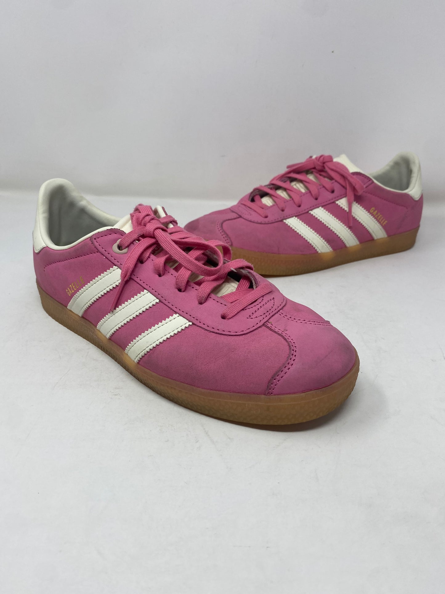 Adidas Gazelle Pink & White Sneakers US 7 Womens - Good Condition