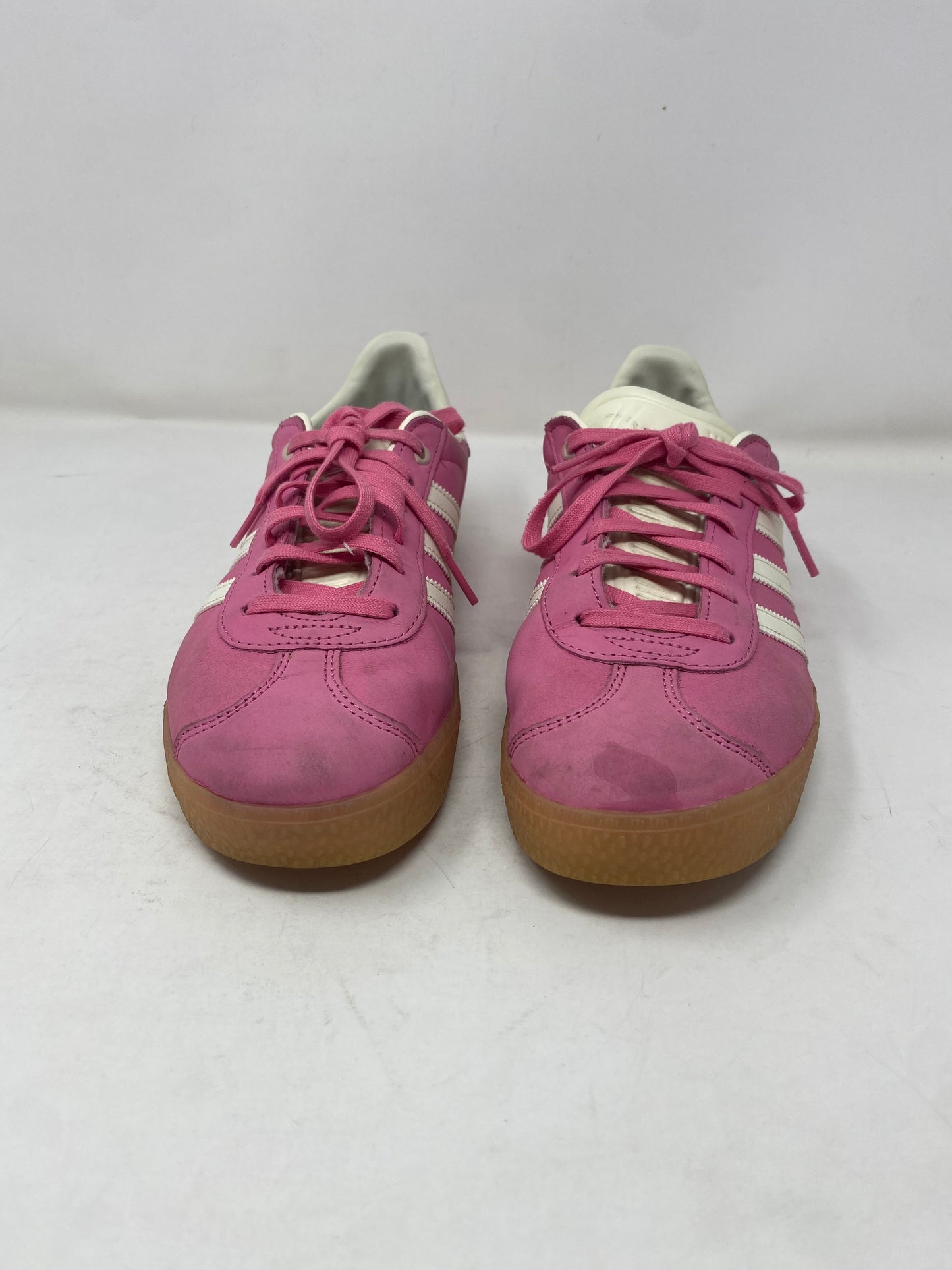 Adidas Gazelle Pink & White Sneakers US 7 Womens - Good Condition