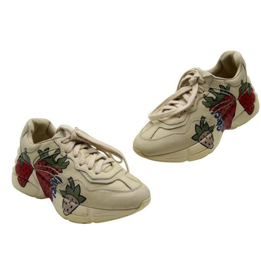 Gucci Rhyton Monogram Strawberry Fields Sneakers - Super Rare-