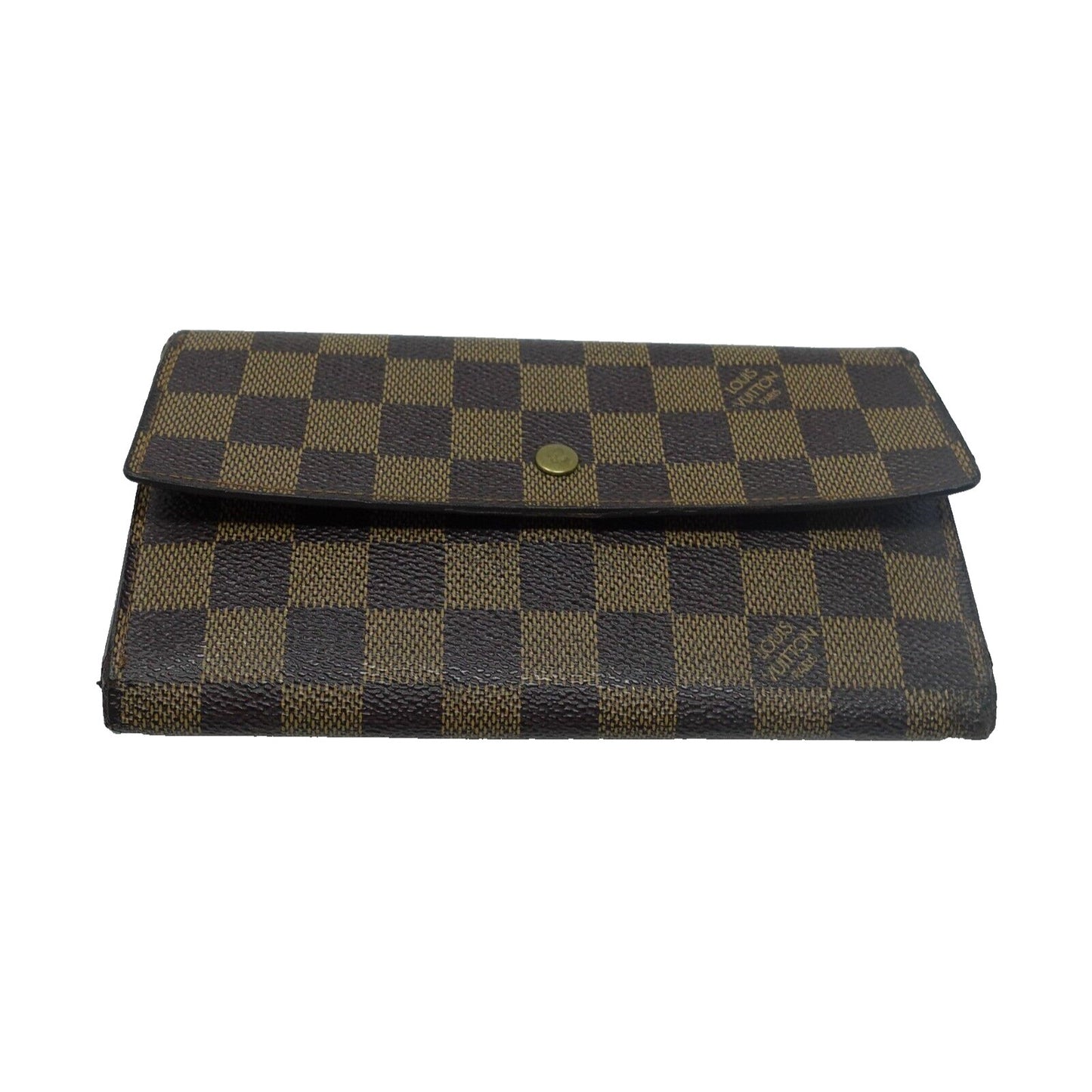 Louis Vuitton Monogram Damier GM Canvas Trifold Sarah Wallet LV-W0712P-C003