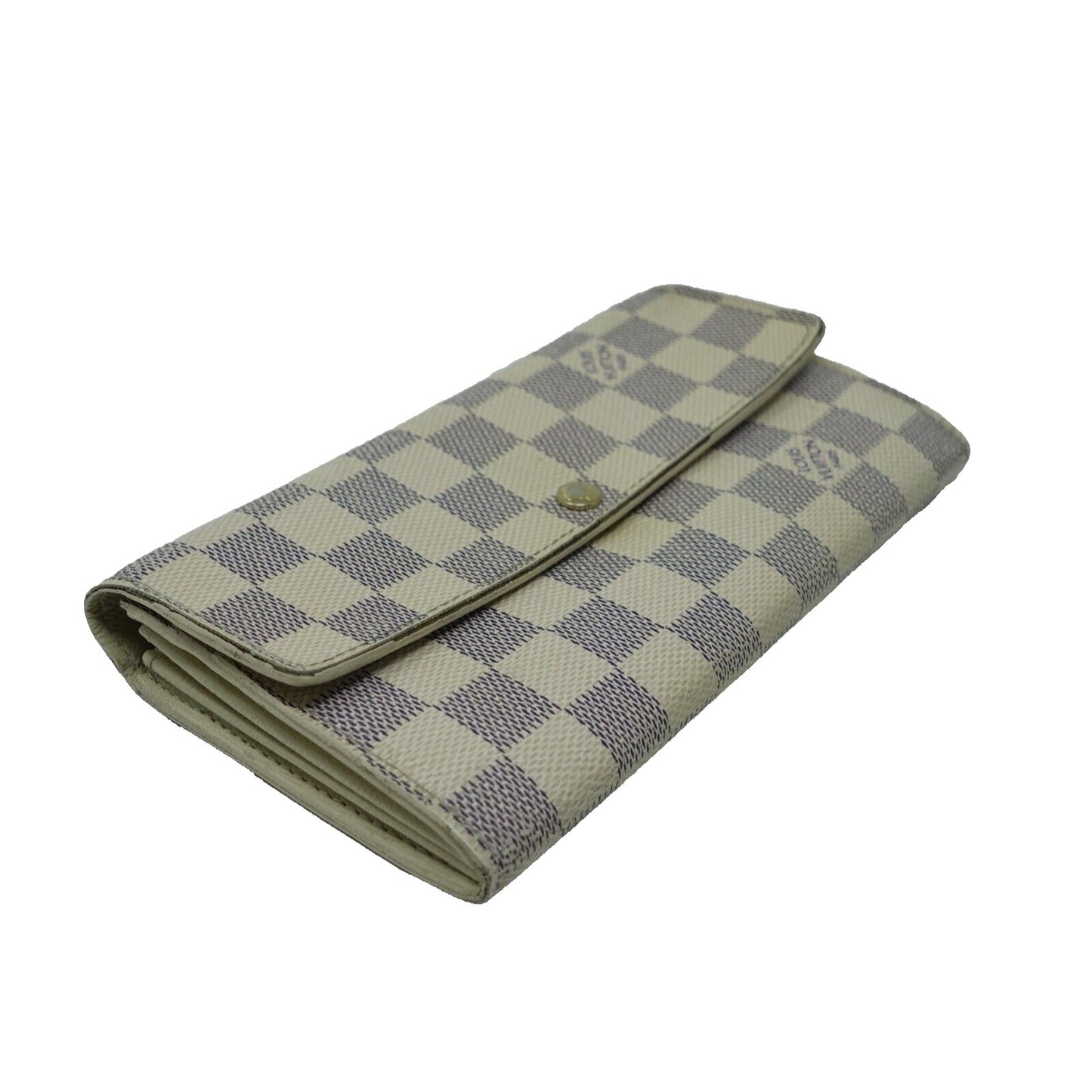 Louis Vuitton Azur Canvas Sarah GM Long Wallet Travel LV-W0712P-C005