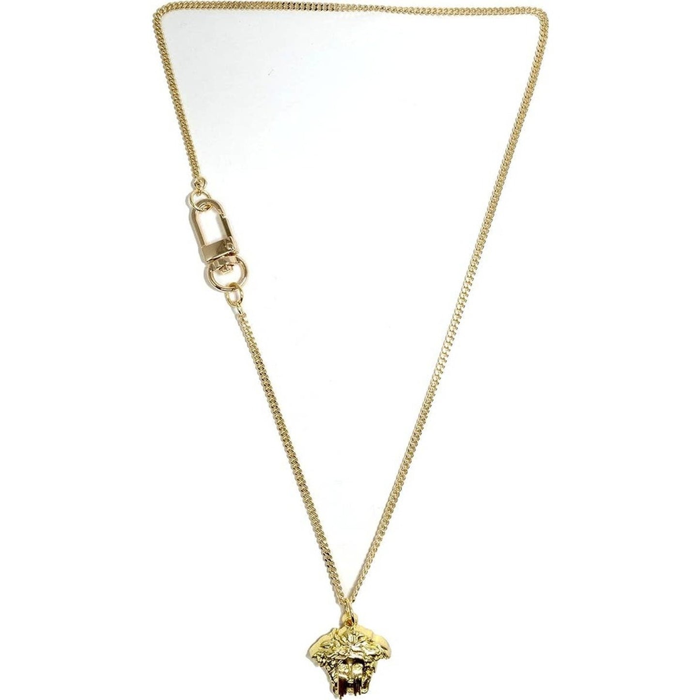 Medusa Tears of Gianni Pedant Luxury Gold 14k Plaquette Charm Necklace