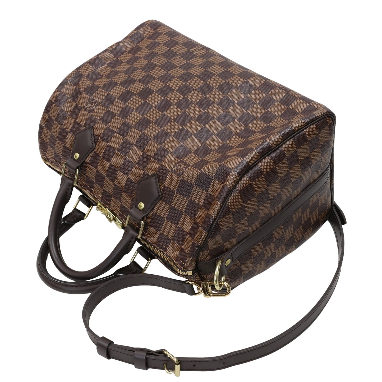 Louis Vuitton NEW Damier Ebene 2020 Speedy 30 Bandouliere LV-B0619P-B005