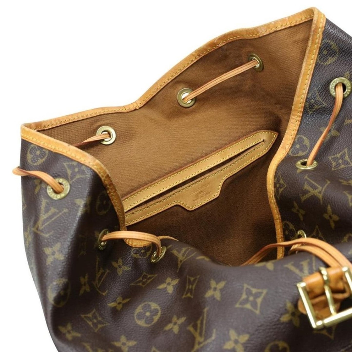 Louis Vuitton Drawstring Montsouris Monogram Canvas Backpack LV-B0625P-B002