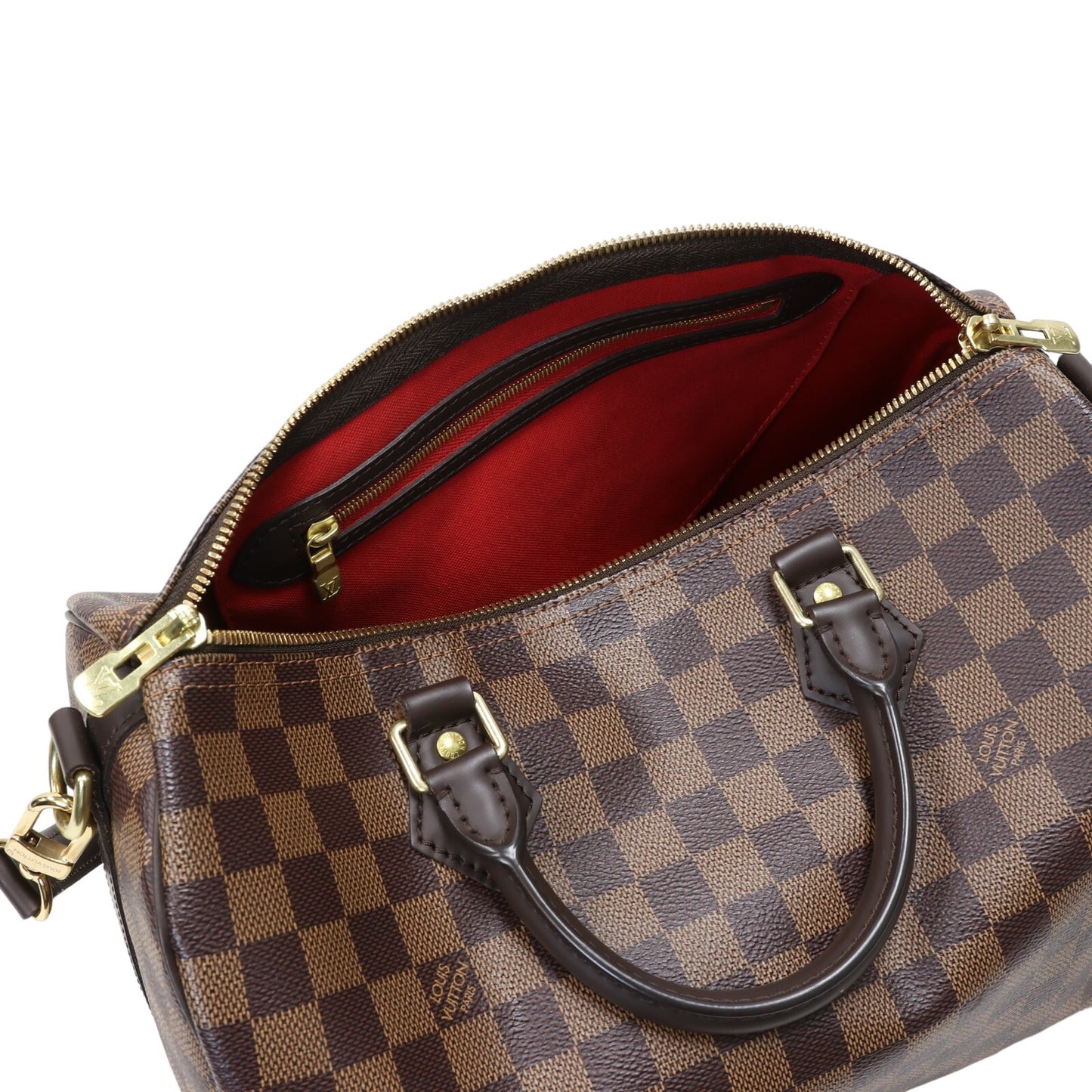 Louis Vuitton NEW Damier Ebene 2020 Speedy 30 Bandouliere LV-B0619P-B005