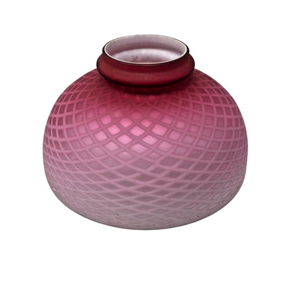 Fenton Glass Lamp Pink Hobnail Iridescent Vintage Lamp Duplex Victorian Luxury