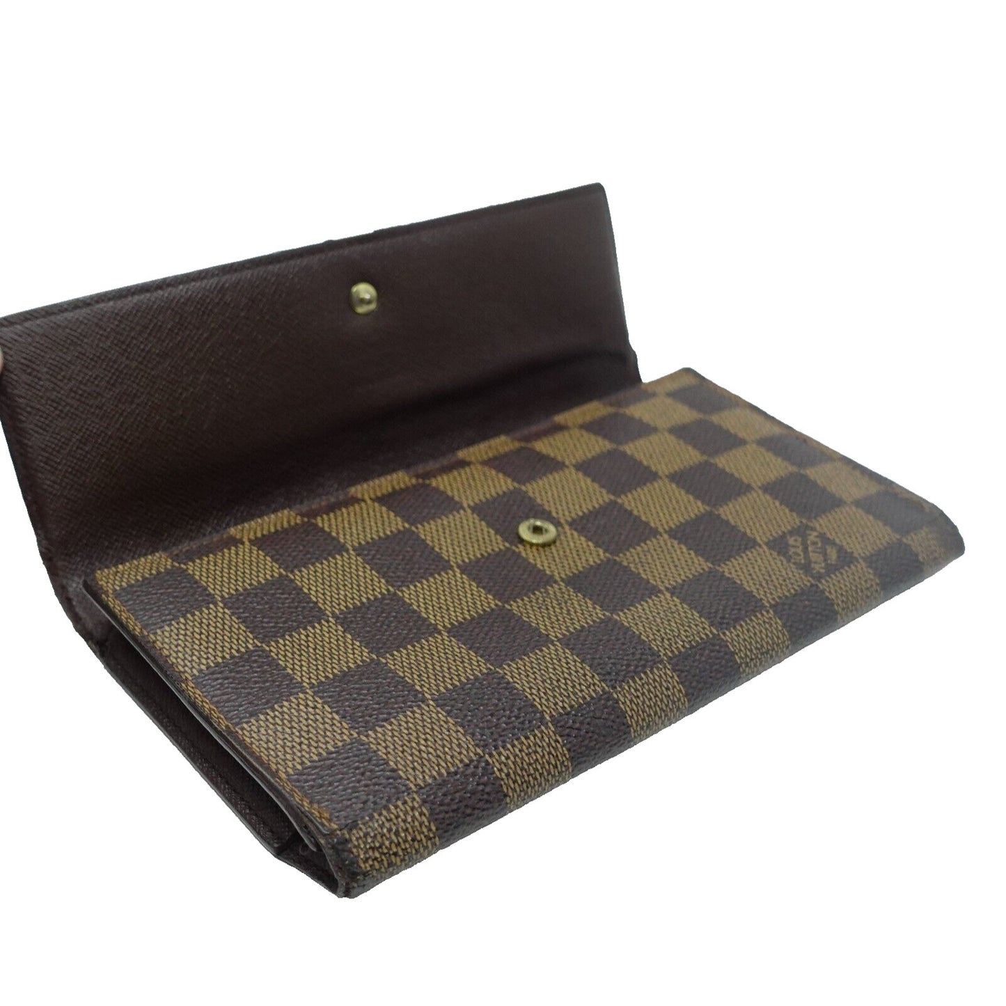 Louis Vuitton Monogram Damier GM Canvas Trifold Sarah Wallet LV-W0712P-C003