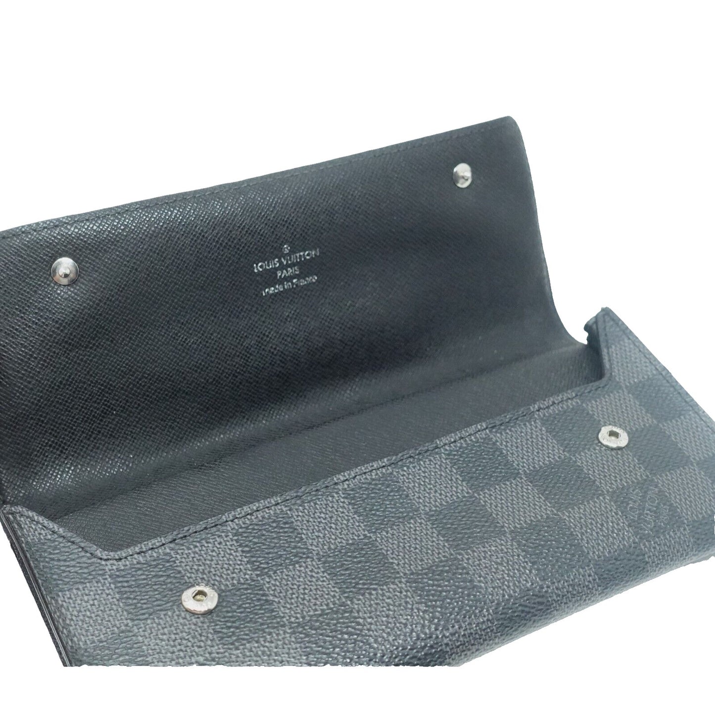 Louis Vuitton Men Damier Graphite Portefeuille Wallet Travel Long LV-W0712P-C002