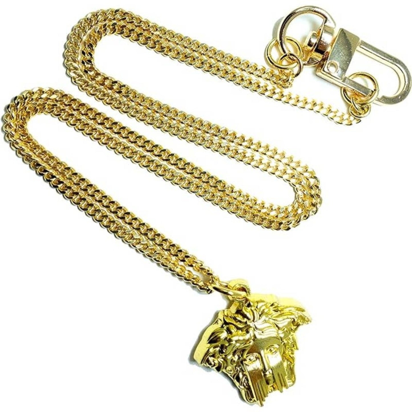 Medusa Tears of Gianni Pedant Luxury Gold 14k Plaquette Charm Necklace