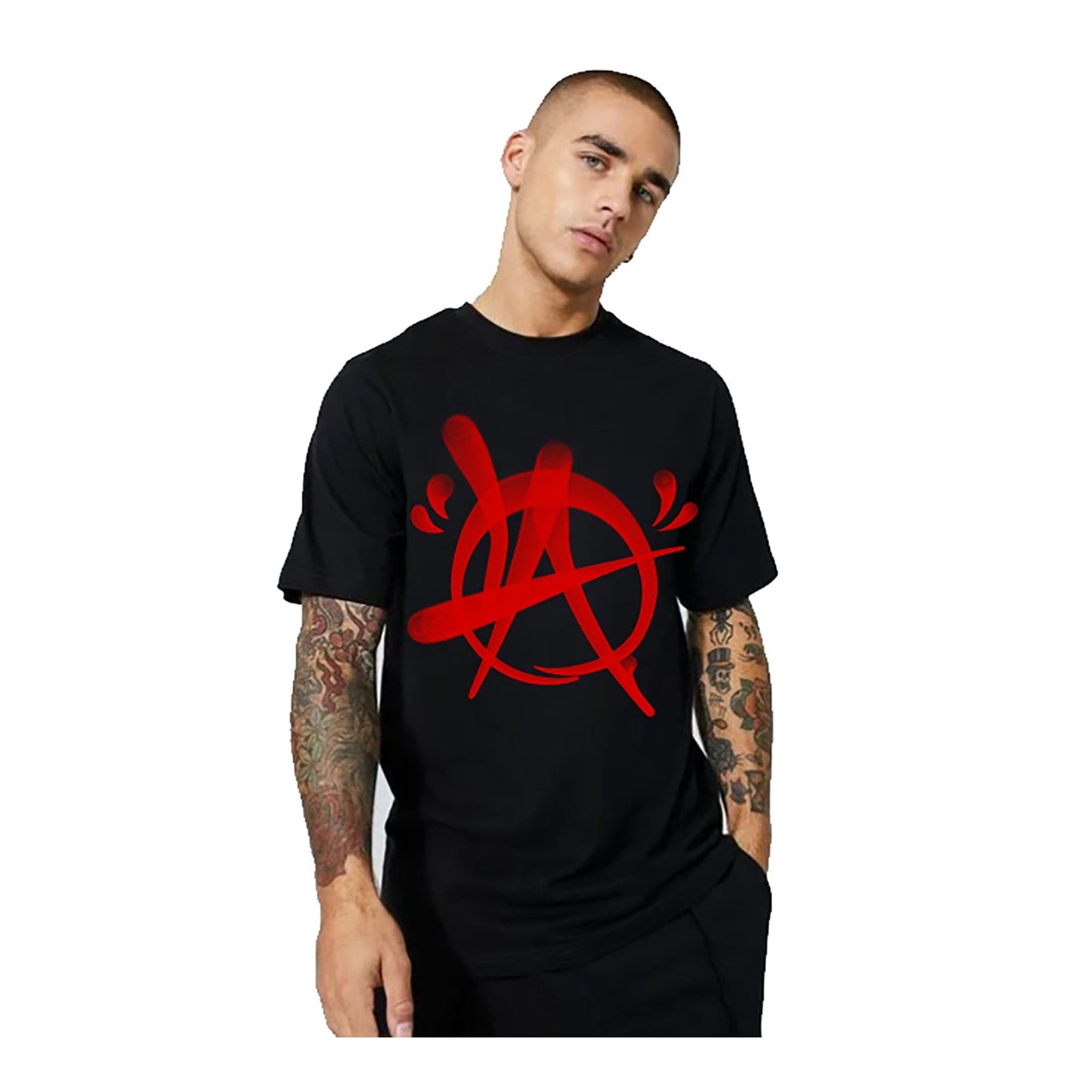 Punk Anarchy T Shirt Metal Rock Gifts For Boyfriend Anarchy Shirt For Him Punk Love Gift