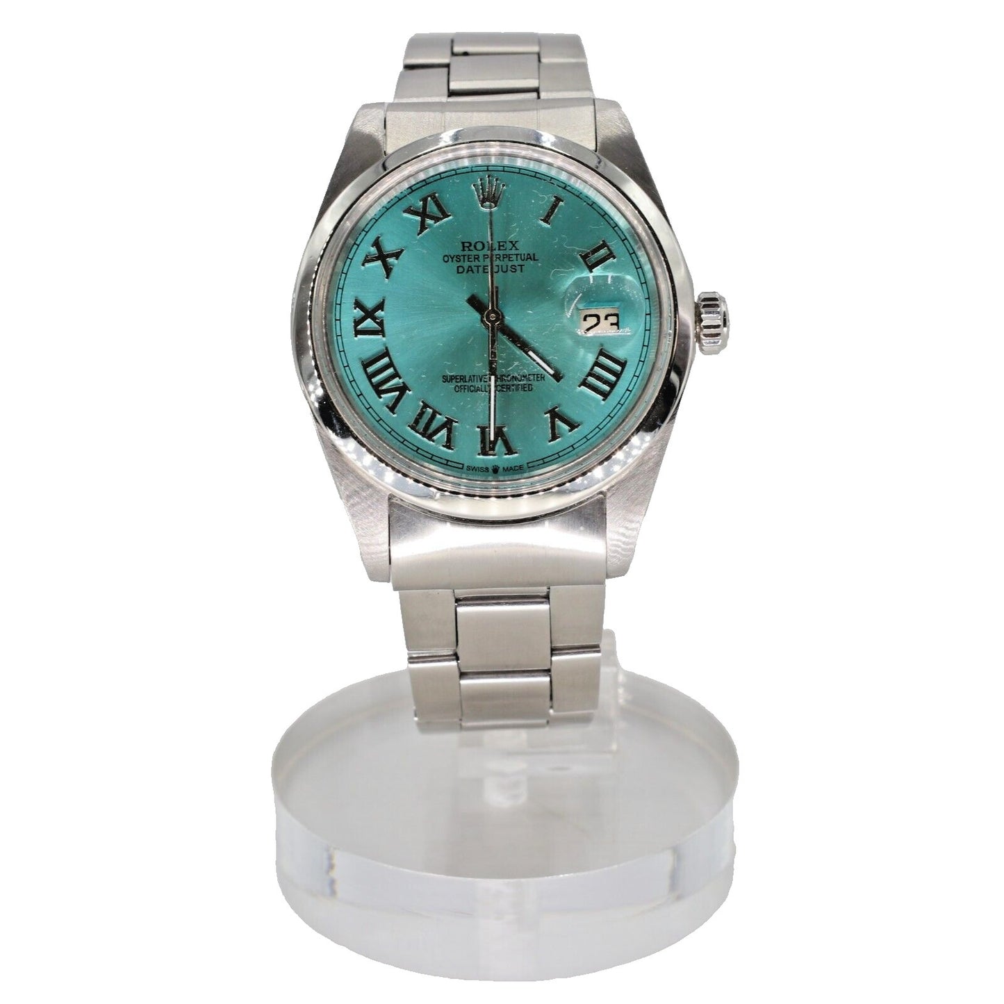 Rolex Tudor DateJust Beach Turquoise Oyster Perpetual Jumbo 38MM Swiss TD-A1211P-A006