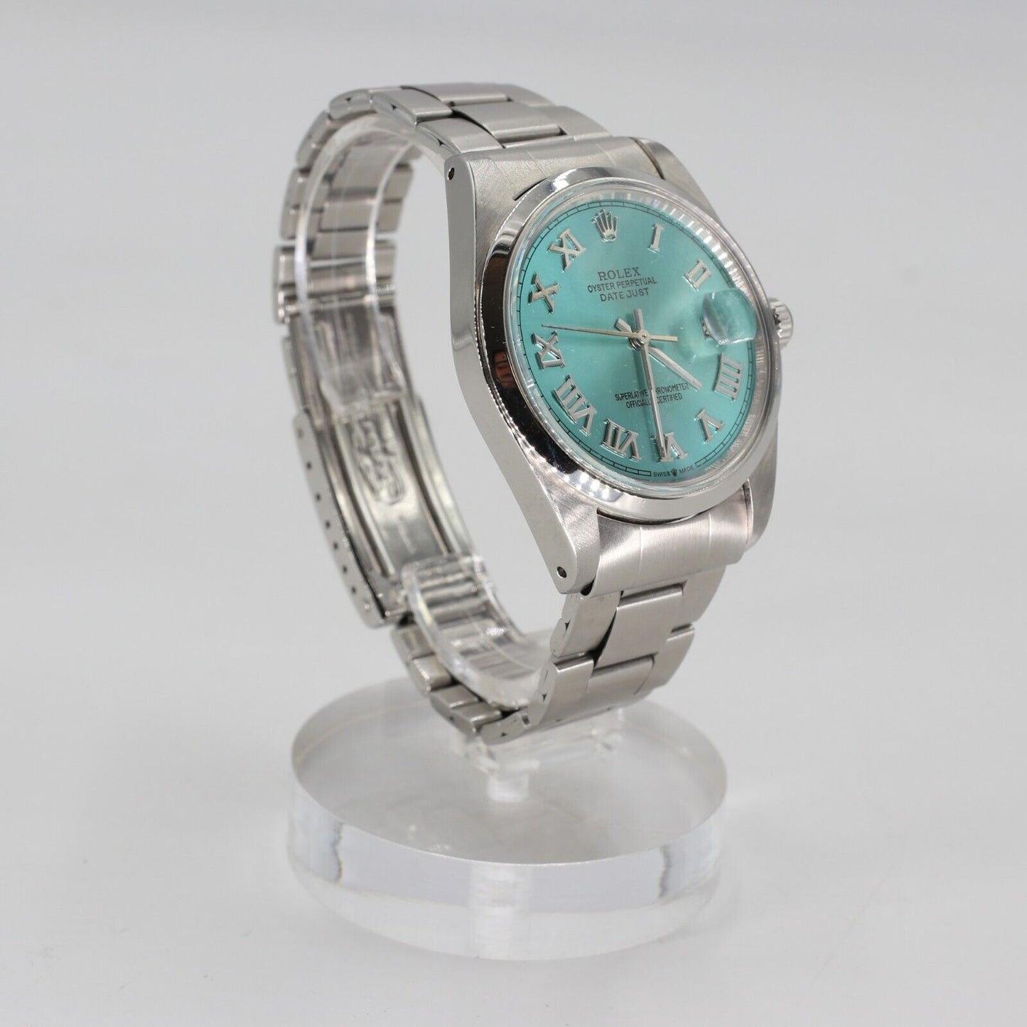 Rolex Tudor DateJust Beach Turquoise Oyster Perpetual Jumbo 38MM Swiss TD-A1211P-A006