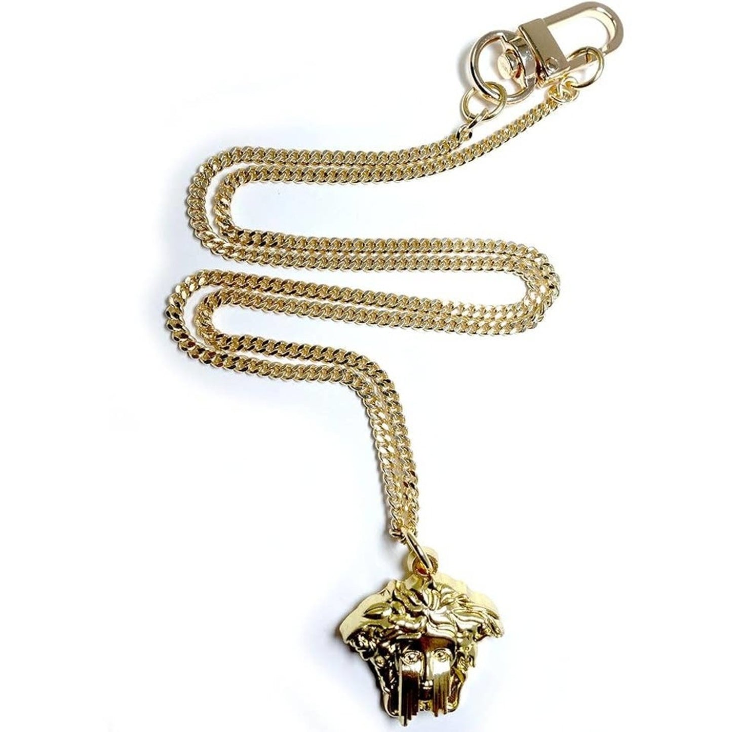 Medusa Tears of Gianni Pedant Luxury Gold 14k Plaquette Charm Necklace