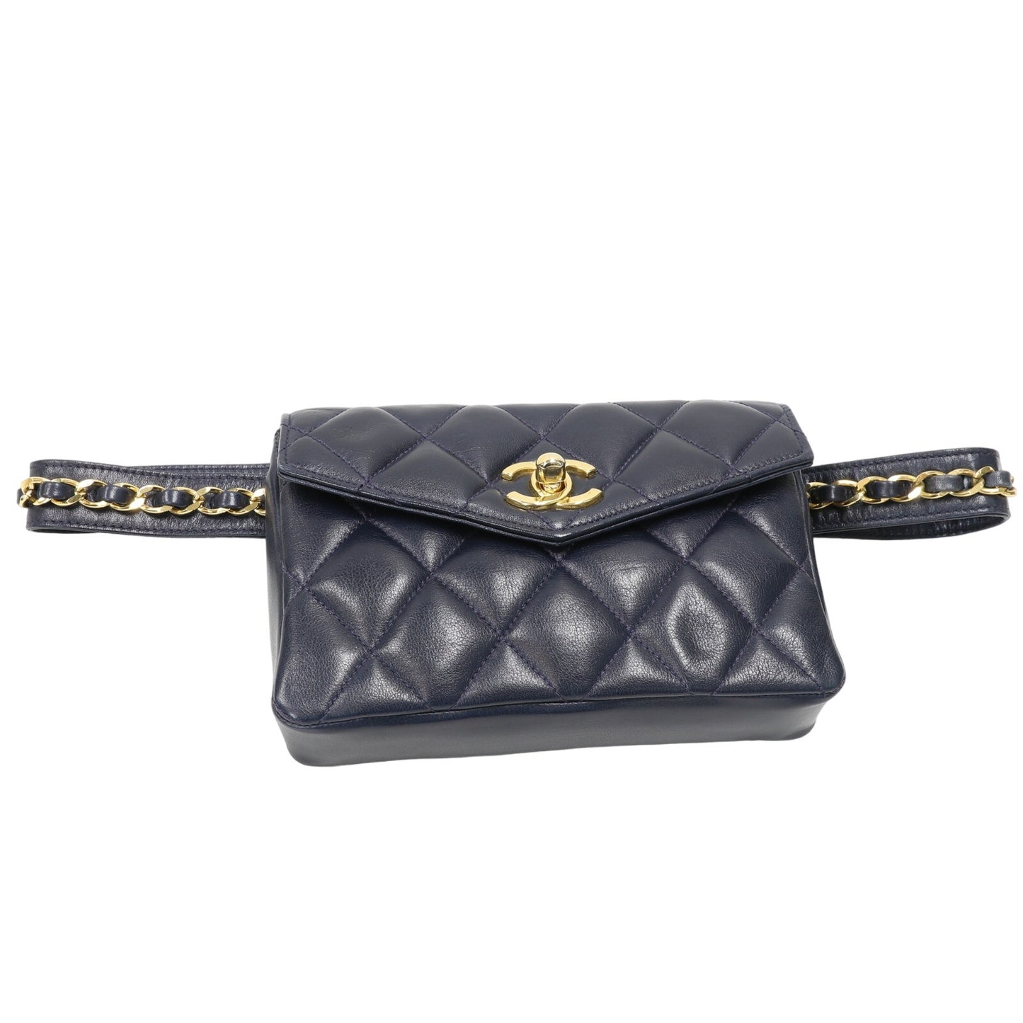 Chanel Quilted Waist Pouch Bum Mini Lambskin Sling Bag CC-B0721P-0001