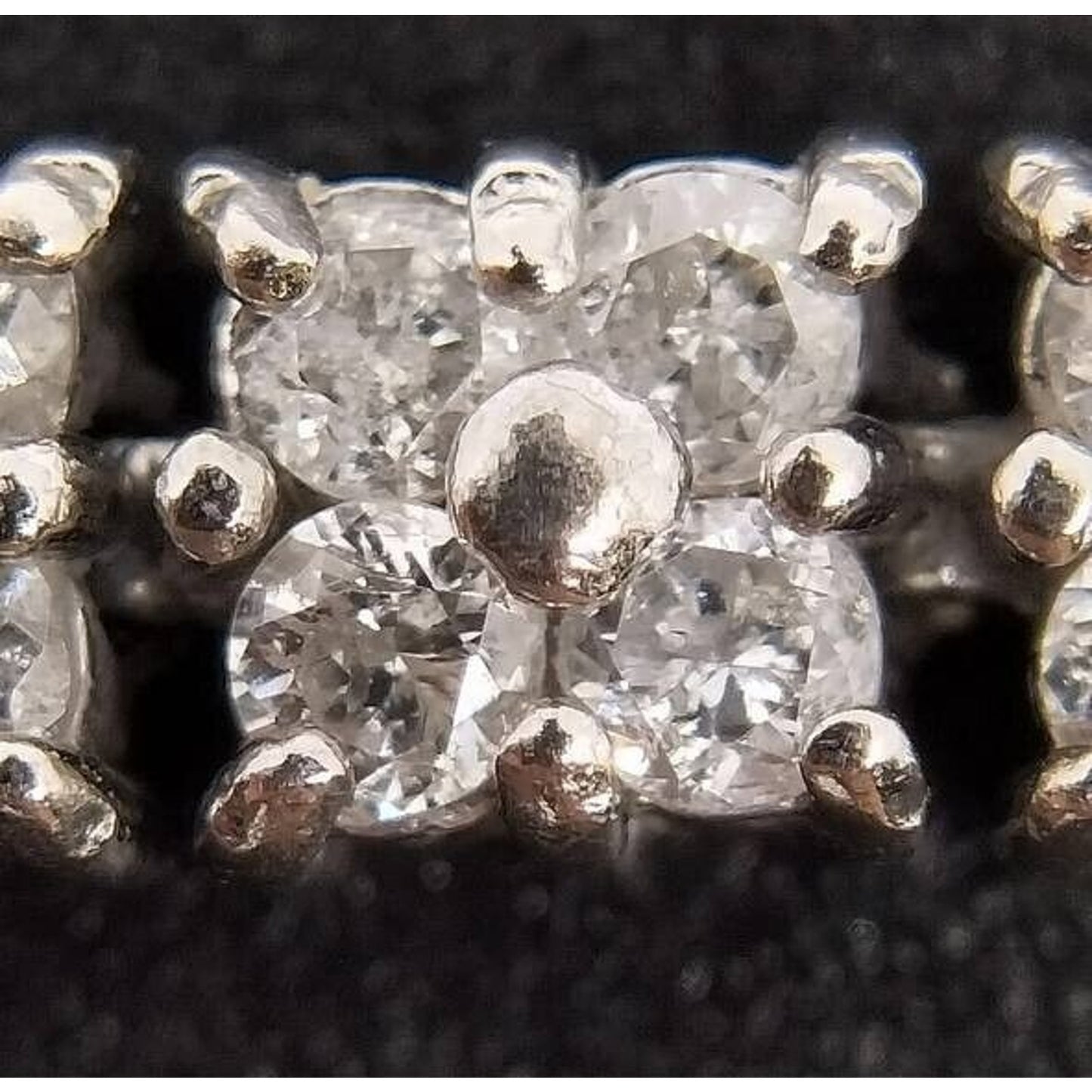 3.08 ct Platinum Ladies Natural Princess Cut Diamond Tennis Bracelet 4 prong 7.5