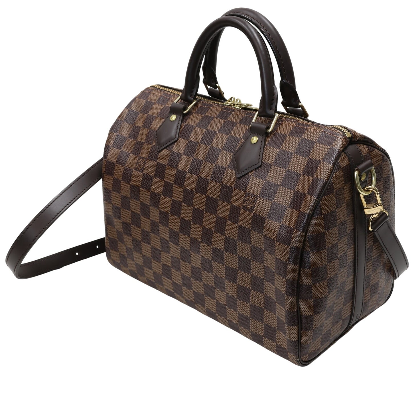 Louis Vuitton NEW Damier Ebene 2020 Speedy 30 Bandouliere LV-B0619P-B005