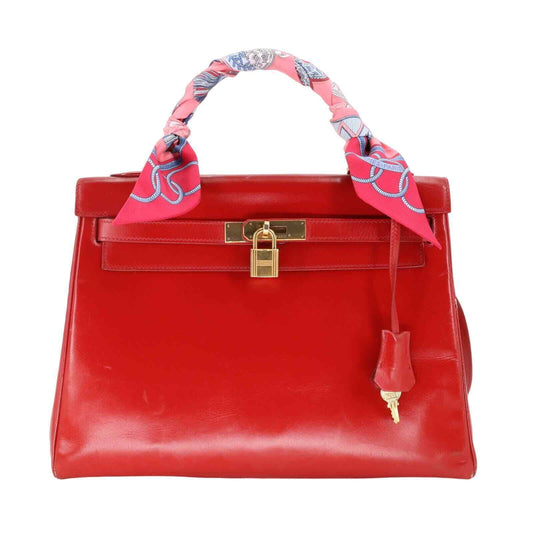 Hermes Kelly Sellier 32 Lipstick Red Street Art Crossbody Rare HM-B1123P-B004