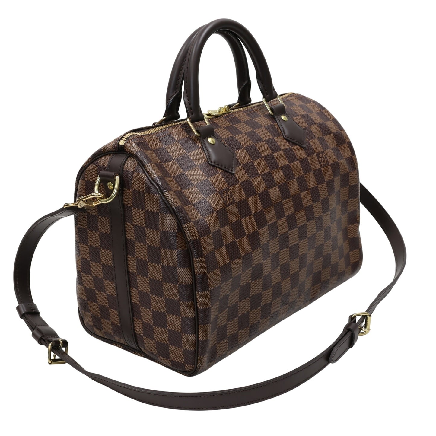 Louis Vuitton NEW Damier Ebene 2020 Speedy 30 Bandouliere LV-B0619P-B005