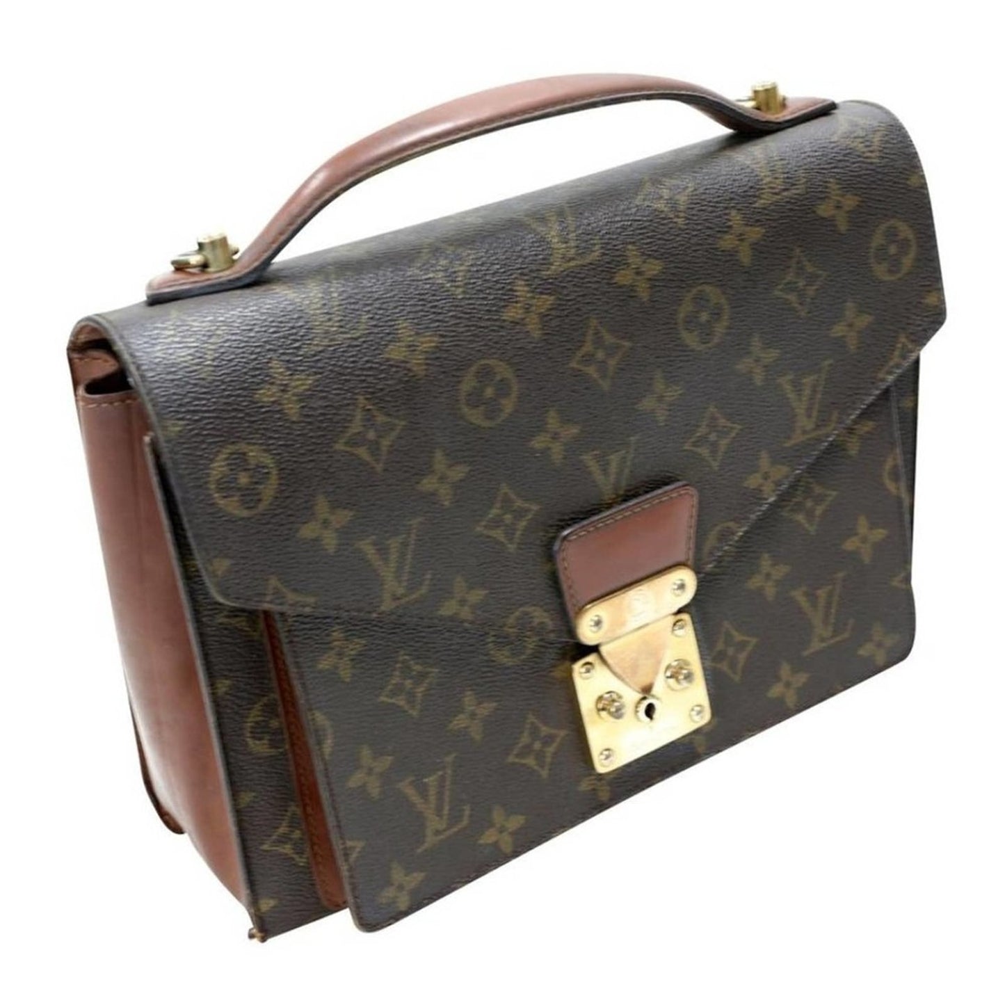 Louis Vuitton Monceau Travel Bag Monogram Canvas Cross Body Bag LV-B0625P-B006