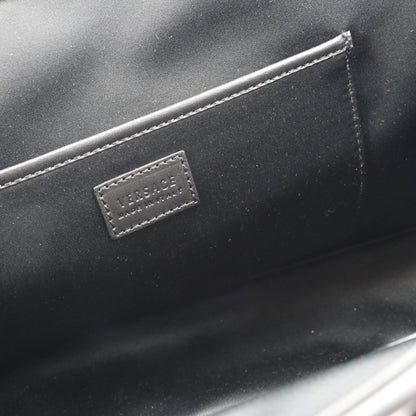 Versace Medusa Black Maison Leather Mink Fur Handbag VR-B0409P-C001