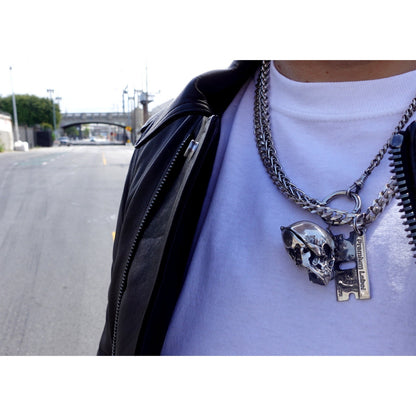 Premium Label 1999 Razor Blade Charm .925 Silver Bad Habits Necklace