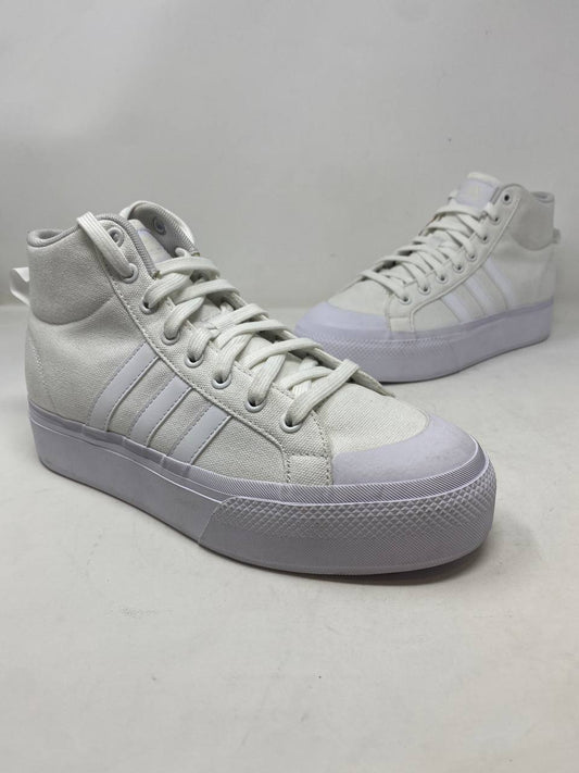 Adidas Nizza Platform Mid Womens Sneakers White - Like New