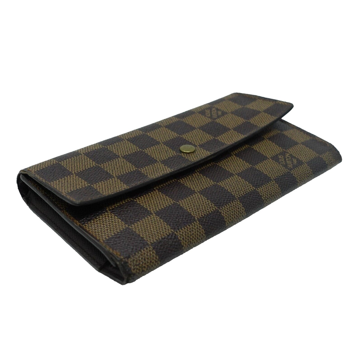 Louis Vuitton Monogram Damier GM Canvas Trifold Sarah Wallet LV-W0712P-C003