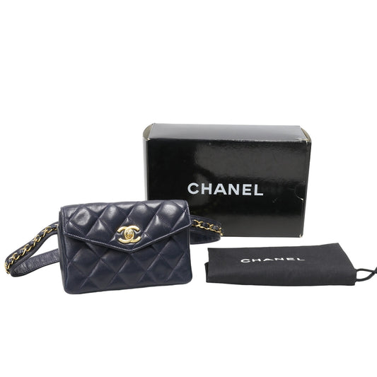 Chanel Quilted Waist Pouch Bum Mini Lambskin Sling Bag CC-B0721P-0001