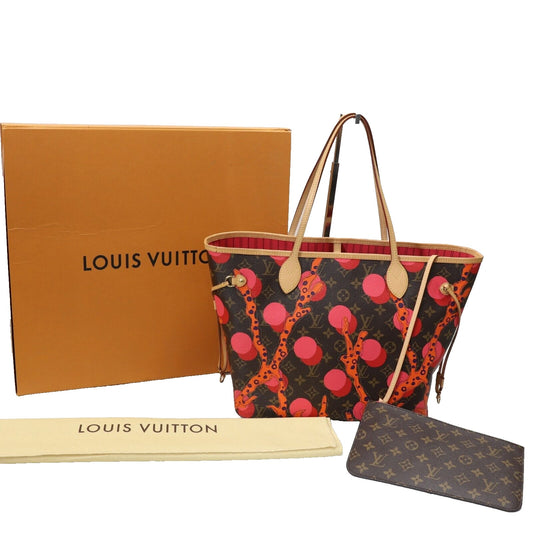 Louis Vuitton Monogram Ramages Neverfull MM Bag with Pouch LV-B1206P-A008