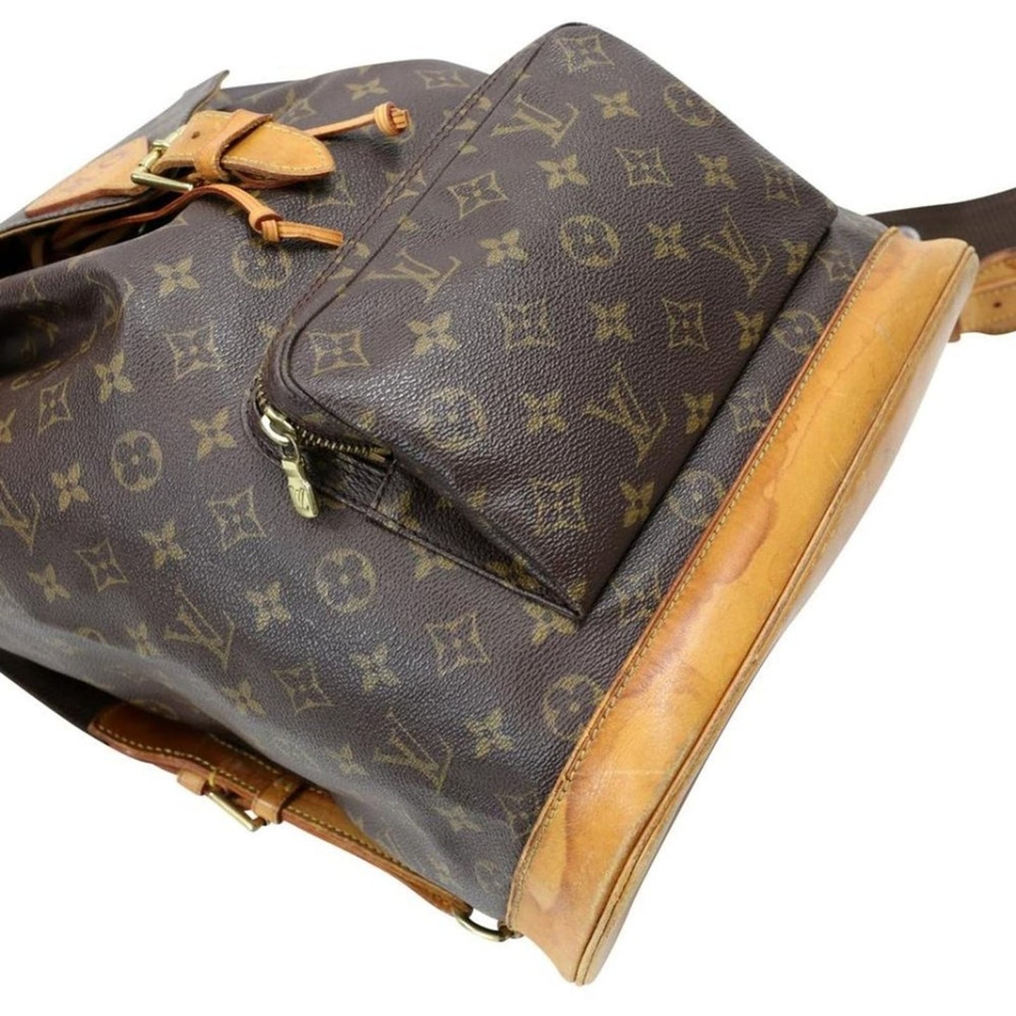 Louis Vuitton Drawstring Montsouris Monogram Canvas Backpack LV-B0625P-B002