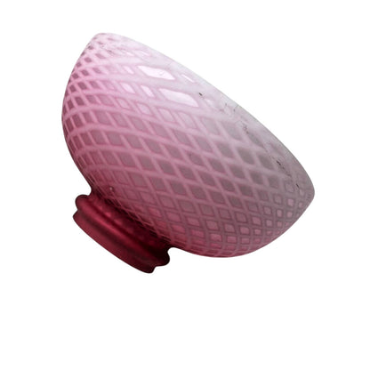 Fenton Glass Lamp Pink Hobnail Iridescent Vintage Lamp Duplex Victorian Luxury