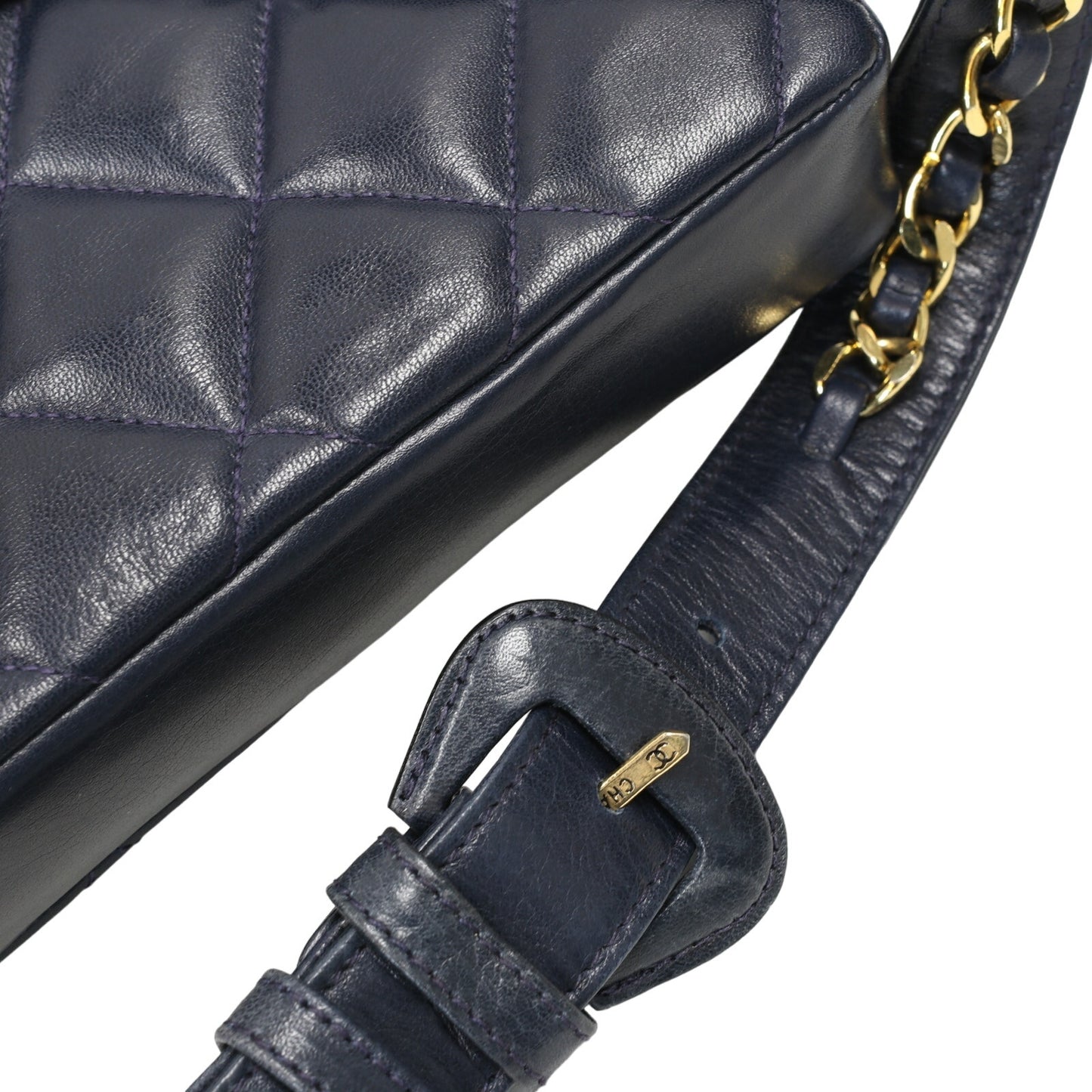 Chanel Quilted Waist Pouch Bum Mini Lambskin Sling Bag CC-B0721P-0001